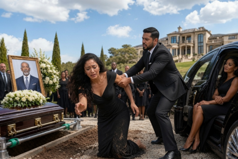 Sin saber que su esposa era la única hija de un multimillonario, el marido la echó del coche justo delante de su padre.