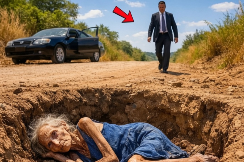 Un hijo encuentra a su madre abandonada por la familia en una fosa; descubre quién la abandonó y qué había hecho esa persona.