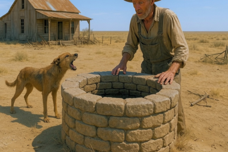 El perro de un campesino pobre no dejaba de ladrar junto a un viejo pozo, ocultando algo en lo profundo que nadie creía que pudiera ser real.