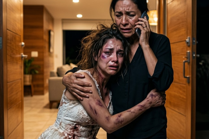 Mi hija regresó golpeada en su noche de bodas. Suegra exigió Millones. Llamé a su padre militar y…