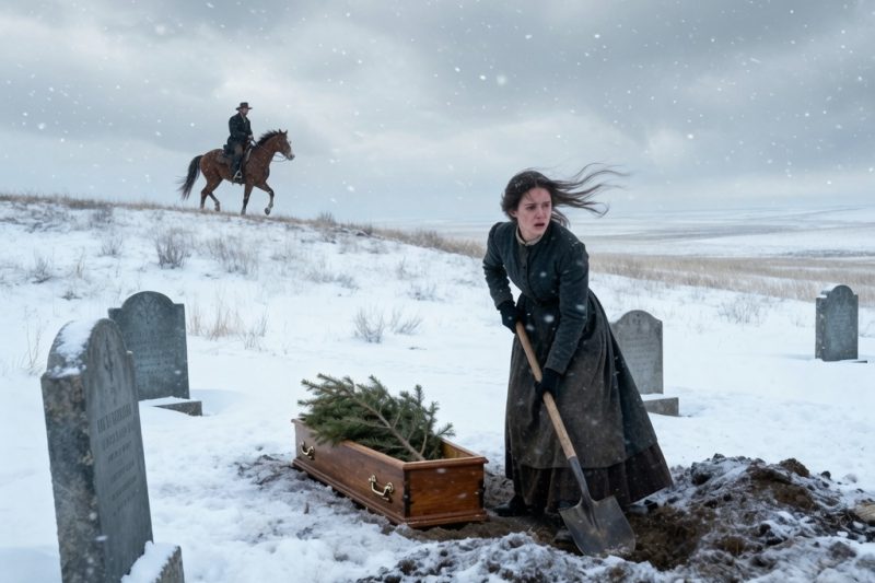Estaba enterrando a su hijo solo en la nieve – Rancher detuvo todo para cavar con ella
