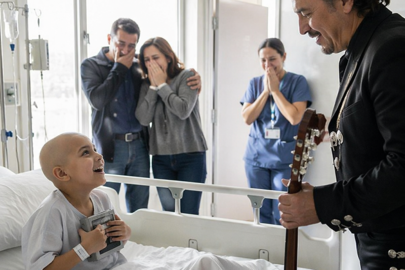 Sus padres ya sabían que no podrían llevarla al concierto, pero nadie esperaba que aquella niña de 9 años pidiera algo tan simple: “quiero escucharlo antes de irme”; entonces una visita prometida por 5 minutos terminó dejando al hospital en silencio.
