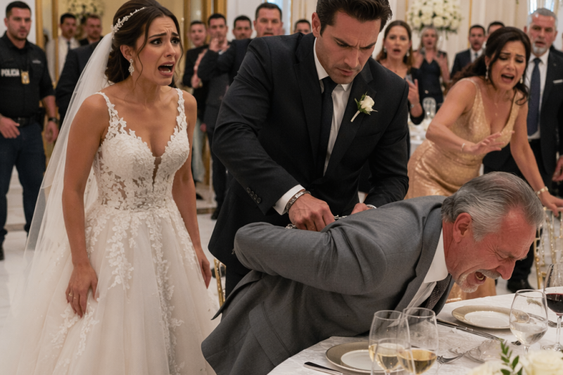 Mi esposo convirtió nuestra boda en una trampa y humilló a mi papá enfermo frente a toda la familia; cuando todos me llamaron cómplice, saqué el celular y dije: “Llamen a mi abogado” , pero nadie esperaba que el verdadero delito estuviera escondido en un informe de 17 meses.