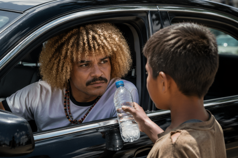 Un exfutbolista famoso bajó la ventana y vio a un niño vendiendo agua bajo el sol: “Mañana no quiero verte aquí igual”, le dijo antes de cambiarlo todo
