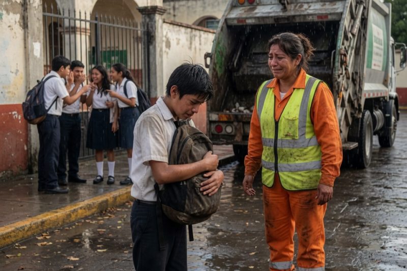“Ya no vengas por mí, mamá”, le dijo avergonzado cuando era niño; años después, frente a maestros y familias elegantes, esa misma frase volvió para romperlo en plena graduación.