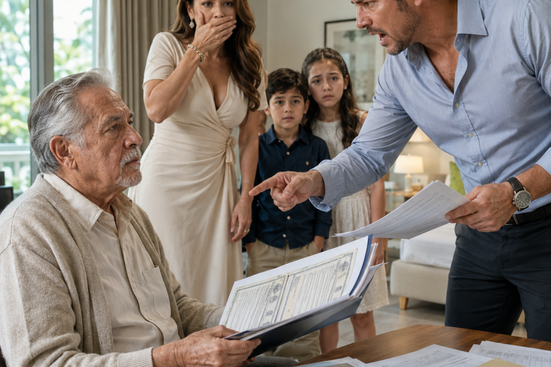 ntht/ Mi papá pensó que el abuelo era un viejo indefenso en una residencia, hasta que yo le conté entre lágrimas: “Van a quitarte tu casa” ; él se quedó callado, llamó a una abogada y preparó una respuesta que dejó a mi familia temblando.