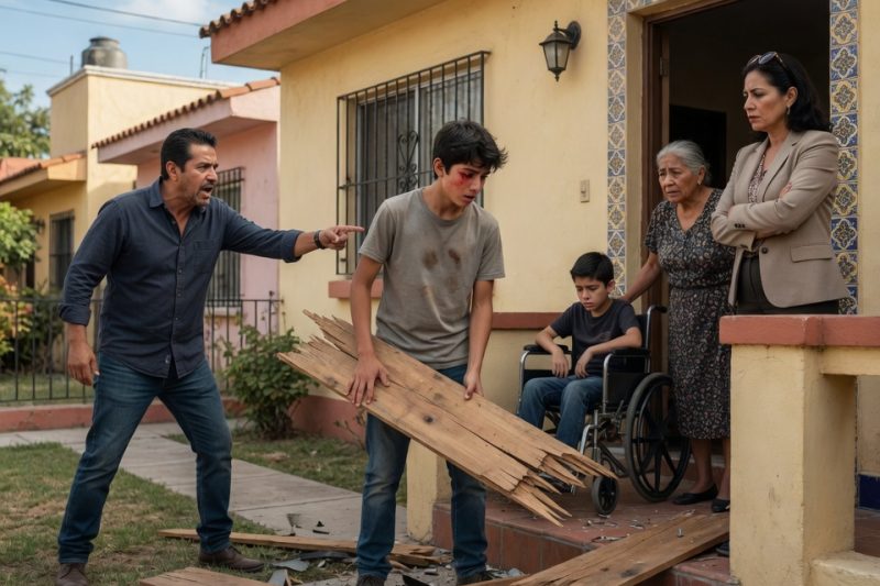 Un niño preguntó entre lágrimas: “¿Ya no voy a poder salir?”, después de que una vecina rompiera la rampa que le daba libertad… y esa frase terminó hundiendo a quien se creía intocable.