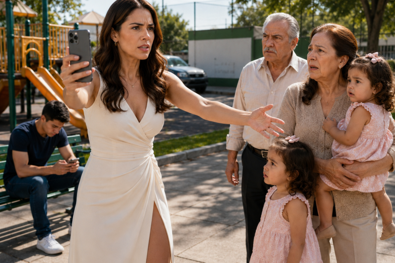 ntht/ Mis padres llevaron a mis hijas a escondidas al parque después de haberlas dejado encerradas en un coche caliente; cuando los encontré, solo levanté mi celular y dije: “Dame a mis niñas” … pero el video que grabé terminó revelando una traición mucho más grande dentro de mi propia familia.