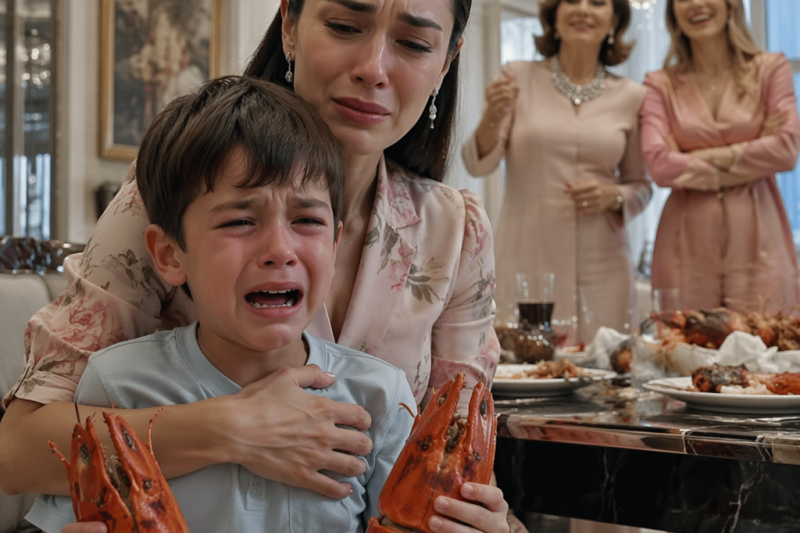 Dejé una cena cara para reconciliarme con mi familia política, pero al regresar solo encontré cáscaras, latas vacías y a mi hijo sin haber probado nada. Mi cuñada se burló: “No hagan drama por comida”, y yo guardé silencio, hasta que mi esposo puso sobre la mesa los movimientos de 200 mil pesos robados.