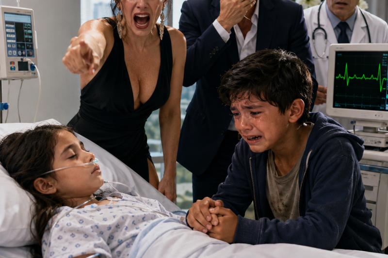 El hijo del jardinero salvó a la niña rica con una sola frase, pero esa misma noche alguien ordenó: “ese niño no vuelve al hospital”