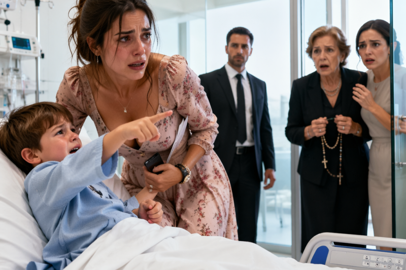 ntht/ Dejé a mi hijo 3 días con mi madre para salvar mi trabajo, y cuando llegué al hospital lo encontré callado, pálido y mirando la puerta; mi hermana susurró: “Él siempre inventa cosas”, pero yo saqué mi teléfono y grabé el momento en que todos dejaron de fingir.