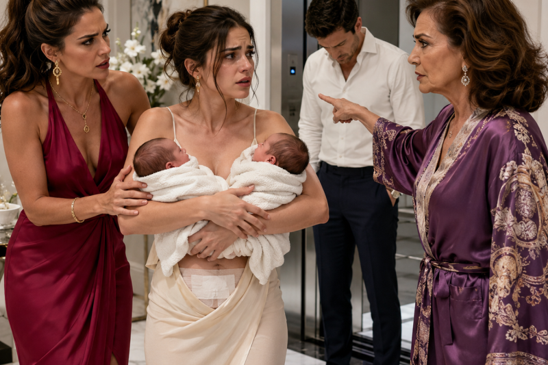 Mi cuñada lloraba por su examen, mi suegra me culpaba a mí y mi esposo repetía: “Solo será por unas semanas”. Yo salí con mis gemelos, 5 días después de la cesárea, sin mirar atrás. Pero nadie imaginaba que el verdadero secreto no estaba en mi matrimonio, sino en el pasado de mi suegra.