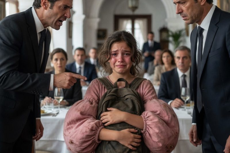 Una pequeña salió de un buffet con el bolso abultado y terminó siendo acusada de robar por su propio padre; él creyó que sólo escondía comida, hasta que una frase escrita con letra infantil destapó años de abandono, hambre y dinero enviado que nunca llegó.