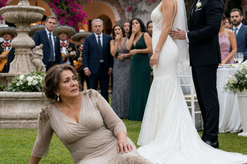 ntht/ En plena boda, mi nuera empujó a mi esposa de 60 años al lodo frente a más de 180 invitados y dijo: “Hoy no es tu día”; yo no grité, solo tomé el micrófono, la saqué de ahí y cancelé una transferencia de 1 millón 350 mil pesos que nadie esperaba perder.