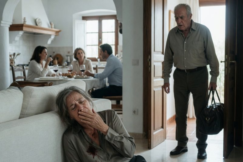 Mi hijo dejó a su madre sangrando en la sala mientras su familia política comía en mi cocina, y cuando escuché “solo firma aquí”, entendí que la traición no venía de afuera.