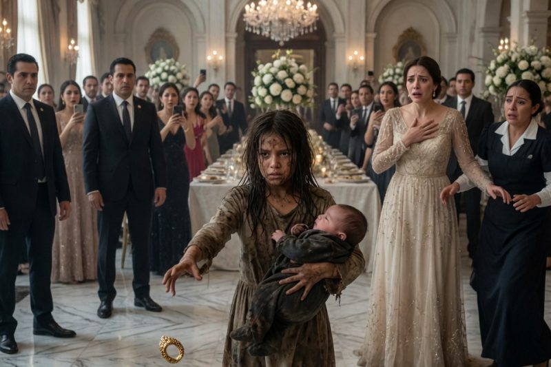 La fiesta más elegante se volvió una pesadilla cuando una niña pobre gritó que el verdadero bebé había pasado la noche bajo la lluvia, y la madre descubrió que el niño en sus brazos no era suyo.