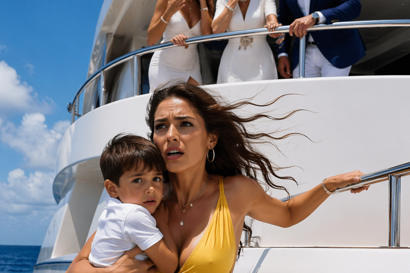 Mi familia me arrojó al mar con mi hijo para proteger su apellido; sobrevivimos horas entre las olas, pero cuando mi madre dijo “ella está loca”, entendí que el verdadero crimen apenas empezaba.