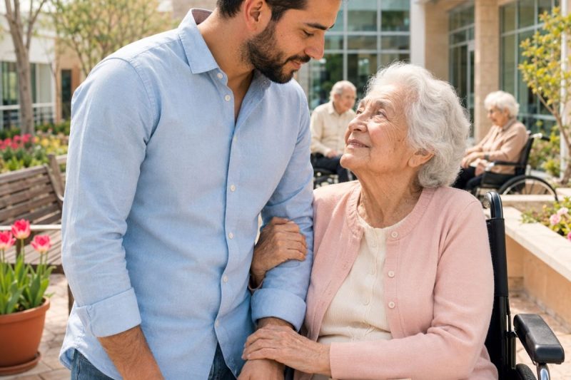 Me pagaron para fingir que era el hijo de una anciana abandonada en un asilo, pero cuando ella me tomó la mano y susurró: “Sé que tú no eres él, pero fuiste quien vino”, entendí que aquella mentira estaba a punto de destruirnos a todos.