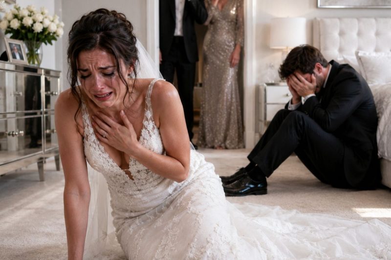 La novia gritó en su noche de bodas, y su suegra entró corriendo al cuarto. La encontró temblando en el suelo mientras su hijo, pálido y sin remordimiento, susurraba: “Ella tenía que pagar.”