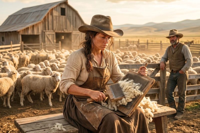 Él la trajo al rancho solo para cardar lana y cuidar ovejas… pero ella descubrió que alguien estaba robándole desde hacía 4 años y convirtió su rancho de ovejas al borde del fracaso en el más respetado de la región.