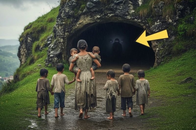 Una viuda huyó con sus 7 hijos a la gruta que todos temían — y allí encontró la prueba que podía destruir al cacique que quería esclavizarlos.