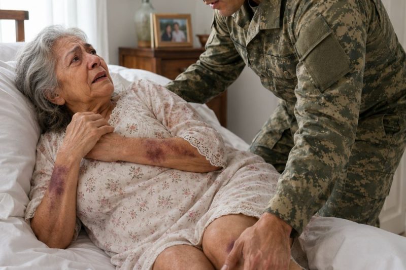 Regresó del Ejército y encontró a su madre encerrada por su propia esposa