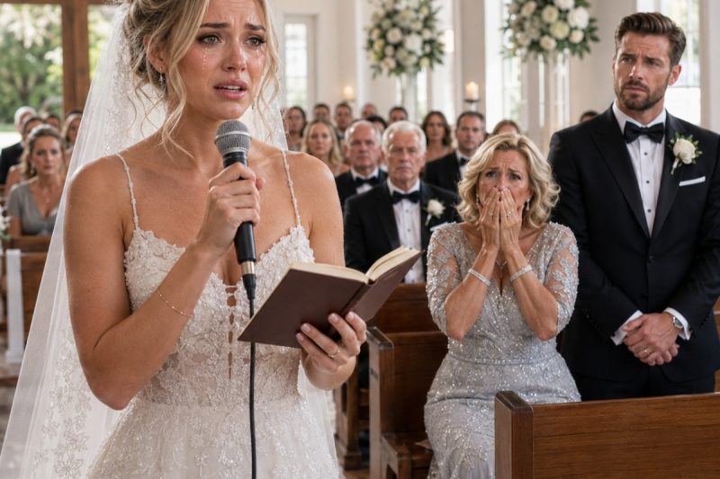 La novia encontró el diario de su madre 12 horas antes de casarse, y descubrió que su prometido llevaba meses viéndose con ella; cuando el sacerdote preguntó si alguien se oponía, levantó las pruebas y convirtió la boda ante 400 invitados en un juicio que nadie pudo detener.