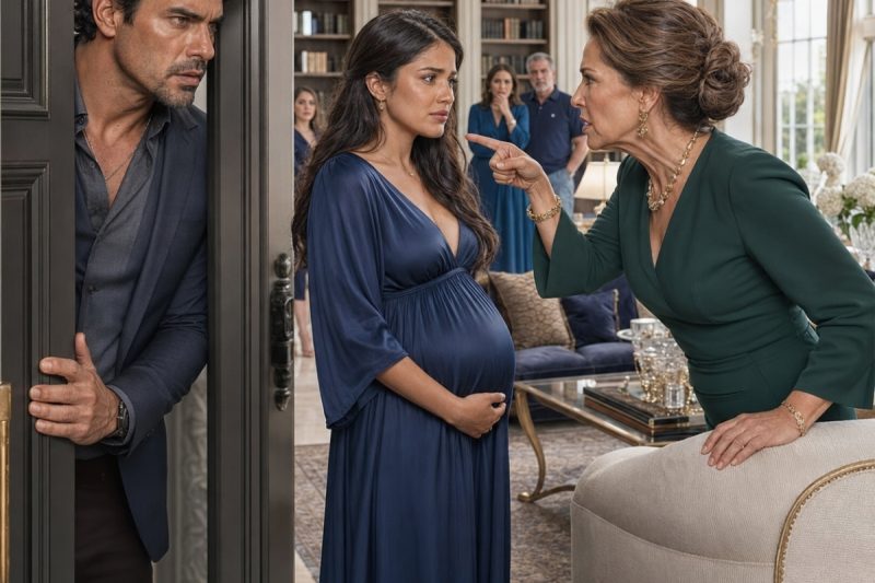 Una mujer embarazada escondió durante meses el hambre, las humillaciones y el miedo para no preocupar a su esposo, pero cuando él volvió antes de tiempo y encontró una mancha oscura en su vestido, la verdad cayó sobre toda la familia.