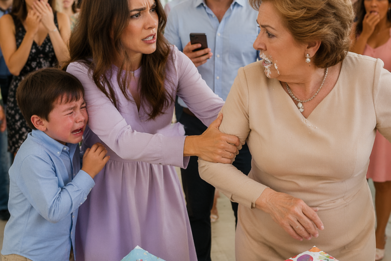 La abuela humilló a su nieto con un regalo cruel y toda la familia lo vio en vivo
