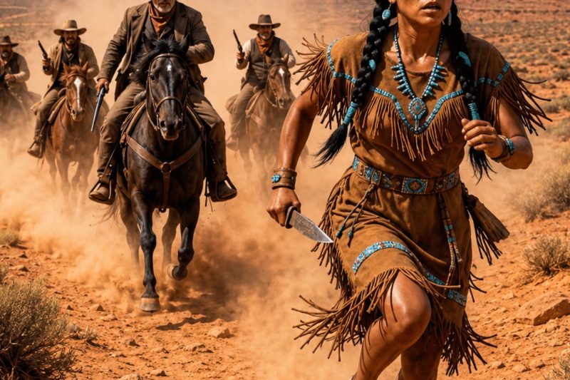 Cazada como presa, la mujer apache no tenía esperanza… hasta que un vaquero se alzó.