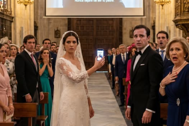 La víspera de mi boda debía ser perfecta. En cambio, estaba viendo un video en el teléfono de mi prometido. En la pantalla, Javier abrazaba a un niño mientras decía: —“Nunca dejaré de ser tu padre.” Las lágrimas nublaron mi vista. Cuando él entró en la habitación, levanté el teléfono temblando. —“Explícamelo. Ahora.” Su silencio confirmó algo aún más aterrador… alguien más nos estaba ocultando la verdad.