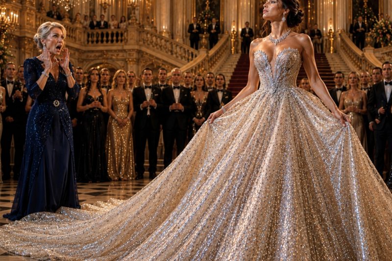 Su jefa millonaria la invitó al baile para humillarla… apareció con un vestido de 3 millones de dólares.