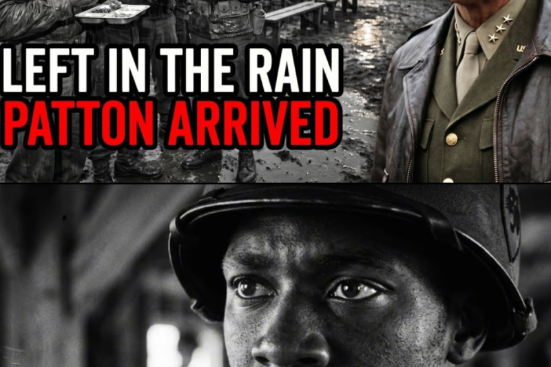 **Hizo que soldados negros comieran afuera bajo la lluvia — Patton llegó a medianoche**
