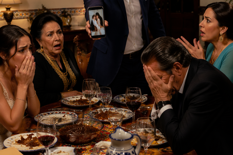 Su madre intentó cancelar la boda llamándola “mentirosa”, pero el prometido abrió una carpeta y reveló que la verdadera ladrona estaba sentada en la mesa