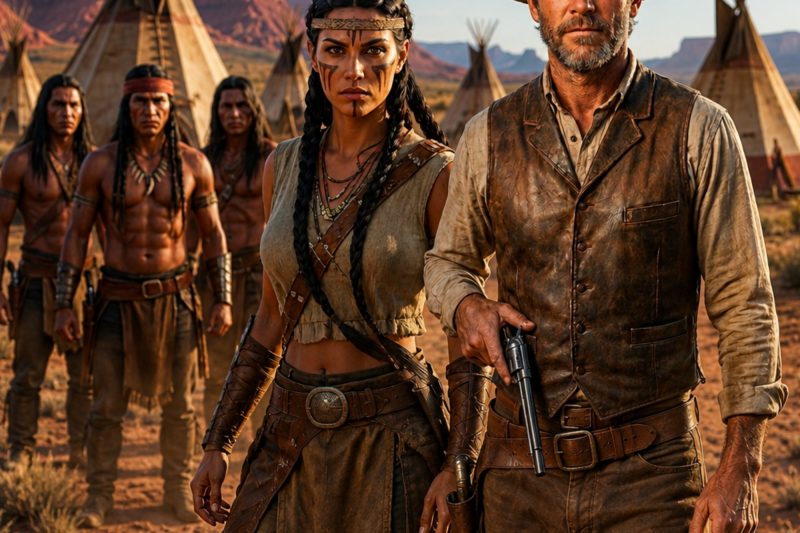 Ella rechazó a tres guerreros apaches — hasta que se enamoró del ranchero.