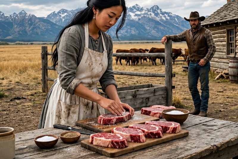 El vaquero le suplicó a una chica china que salvara su rancho moribundo — lo que ella hizo dejó sin palabras a todo el Oeste.