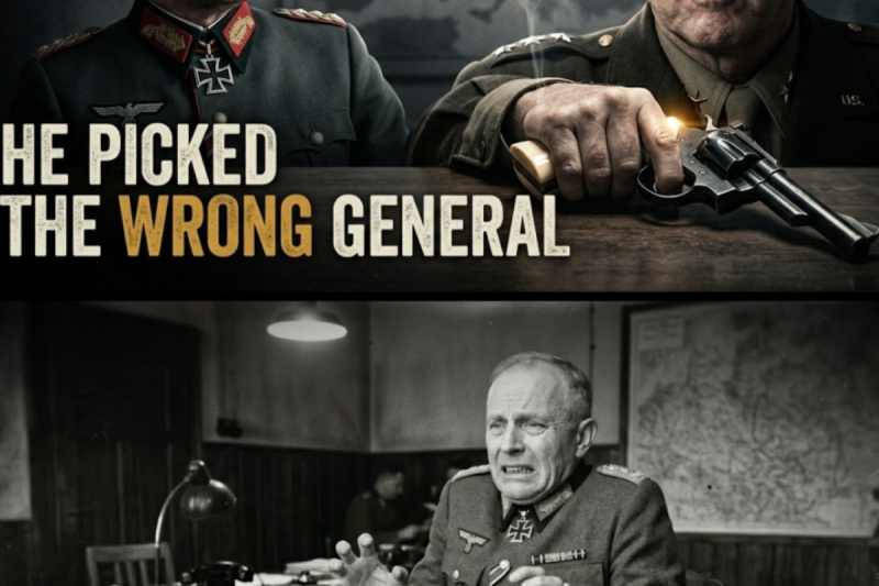 Un general nazi intentó intimidar a Patton. Un error grande y brutal.