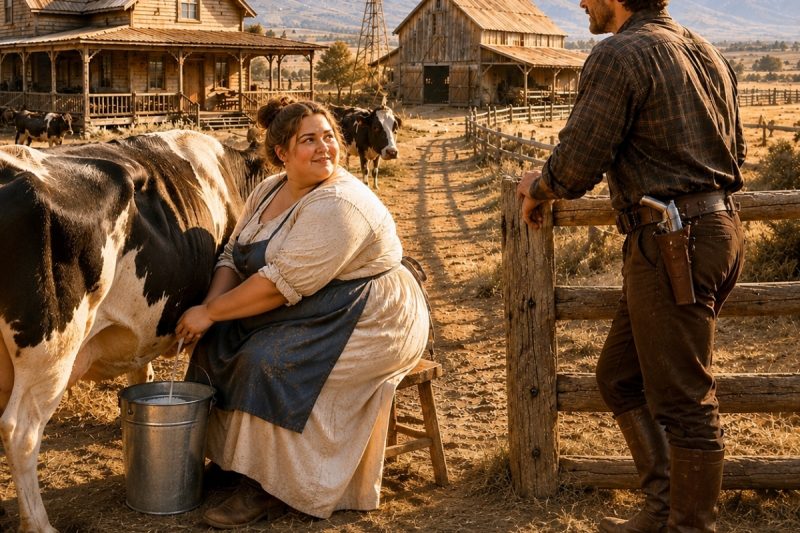 Contrató a una mujer de talla grande para ordeñar las vacas — ella convirtió su granja arruinada en una joya oculta.
