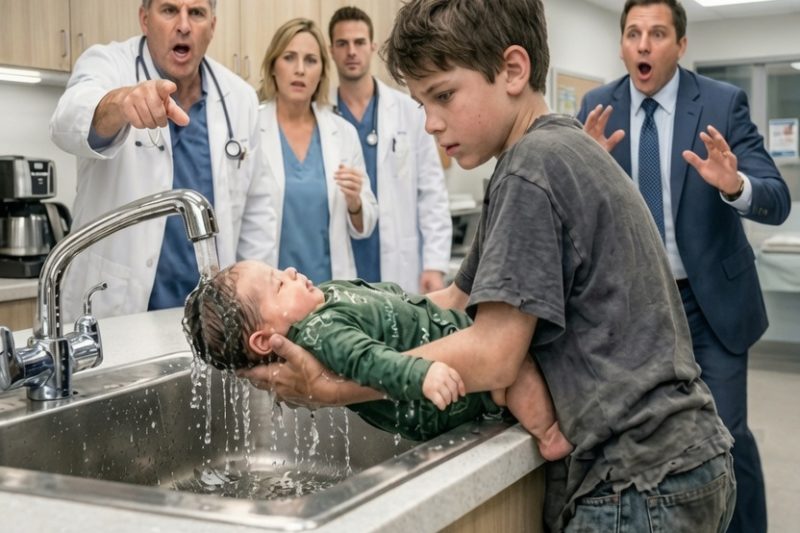 Los médicos se rindieron con el hijo del multimillonario; entonces un niño sin hogar hizo lo imposible.