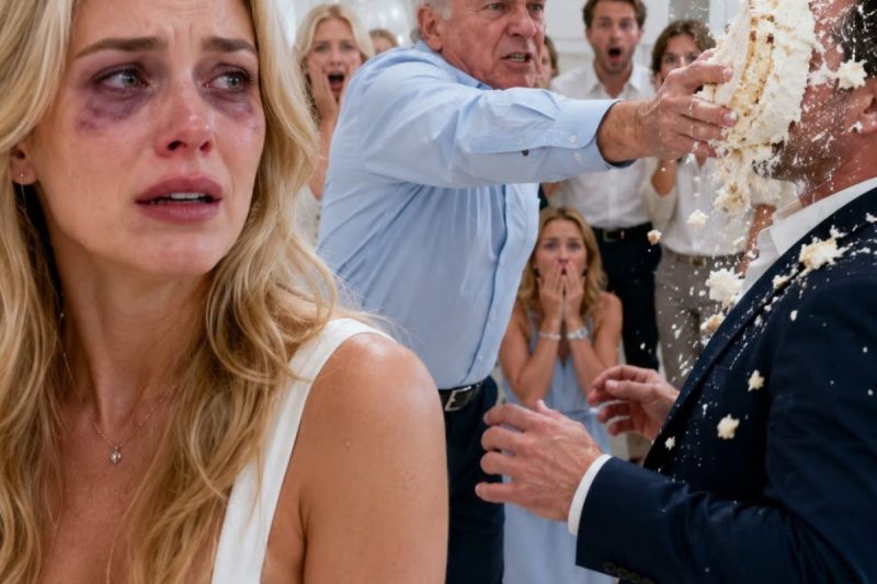 “Mija… ¿por qué tienes la cara llena de moretones?”, preguntó mi padre al entrar a mi cumpleaños. Mi esposo sonrió y dijo: “Fui yo. Le di una cachetada en lugar de felicitarla.” Mi padre se quitó el reloj y me ordenó: “Sal al jardín. Ahora.” Entonces vi a mi suegra arrastrarse por la cocina… y todo cambió.