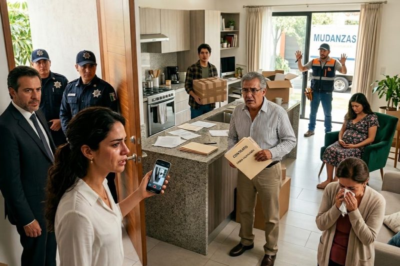 Canceló su vuelo al ver por la cámara que su padre cambiaba las cerraduras: “Tu hermano necesita esta casa”, pero al entrar con la policía descubrió que su firma escondía una traición mucho peor duyhien