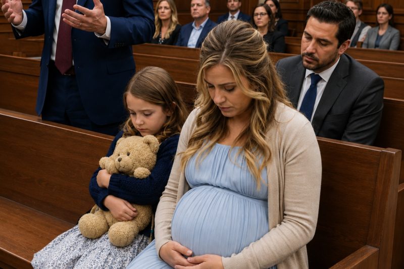 Una esposa embarazada le pidió el divorcio al juez y le entregó todo a su esposo mientras su amante sonreía, pero la sala del tribunal quedó en silencio cuando el juez hizo entrar a una niña que había revelado lo que su padre y la “mujer cruel” habían hecho.