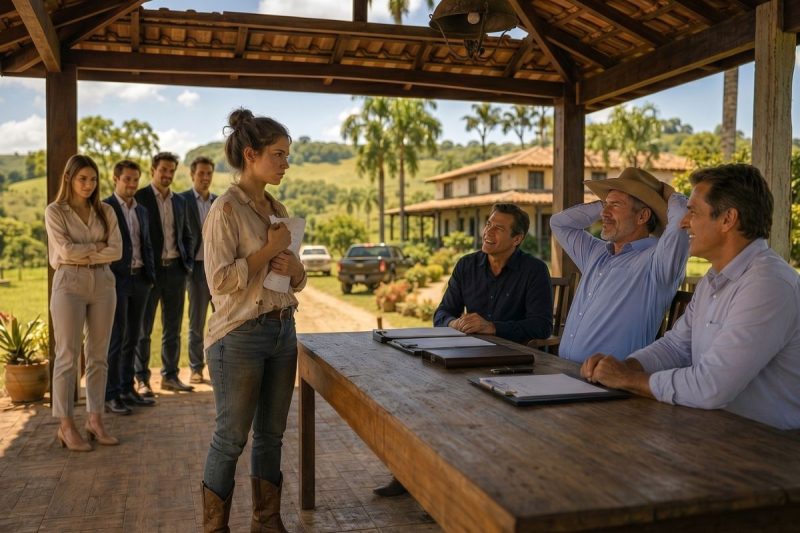 Ella llegó a la entrevista en el rancho con la ropa rasgada y las botas llenas de lodo… todos se rieron de ella, hasta que su respuesta les borró la sonrisa.