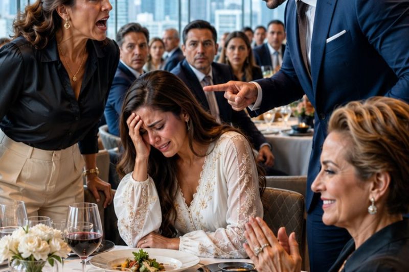 Mi yerno humilló a mi hija en pleno restaurante, pero no imaginó que su madre también iba a caer esa noche
