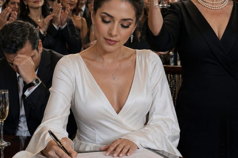 Mi suegra me hizo firmar el divorcio con mi bebé recién nacido en brazos y dijo “por fin aprendiste tu lugar”, pero no sabía qué guardaba yo.