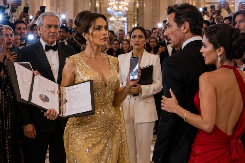 Llevó a su amante a la gala, sin saber que su esposa era la verdadera dueña