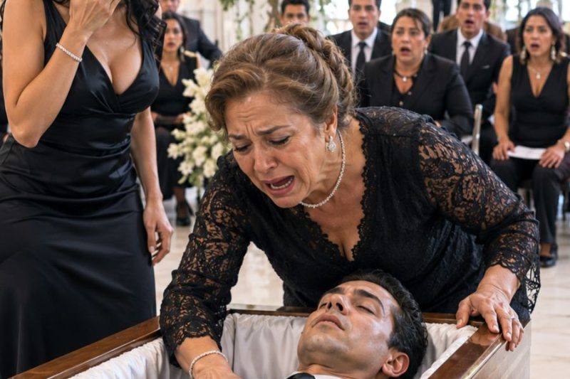 La madre abrió el ataúd cerrado y descubrió que su hijo seguía vivo