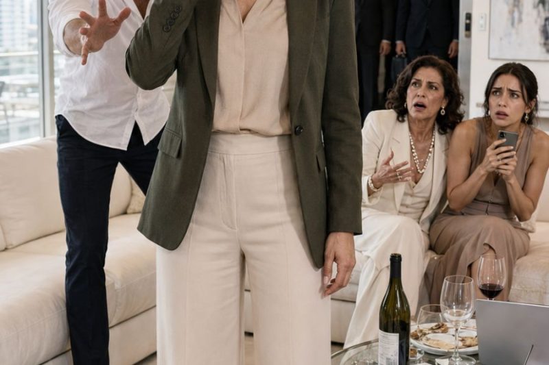 Llegué agotada a mi departamento y mi esposo me exigió servir a su familia: “Para eso también eres esposa”, sin imaginar lo que yo ya sabía