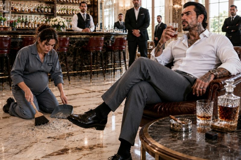 El cruel jefe mafioso bebía en el bar, sin saber que la conserje embarazada era su esposa perdida hacía mucho tiempo.