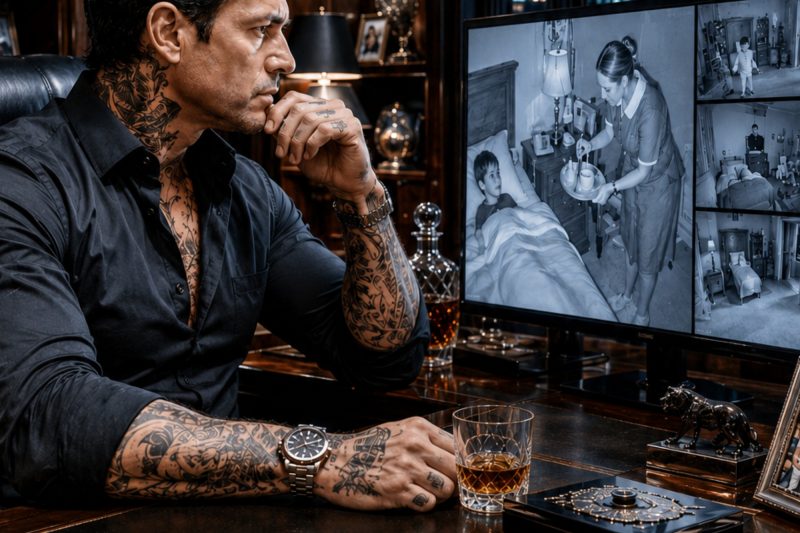 El jefe de la mafia ocultó cámaras para proteger a su hijo paralizado — hasta que vio lo que hizo la empleada doméstica